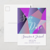 Carte postale d'annonce de date de sauvegarde viol (Devant / Derrière)