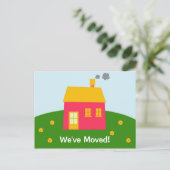 Carte postale d'annonce de déménagement (Debout devant)