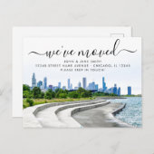 Carte postale d'annonce de déménagement à Bronzevi (Devant / Derrière)