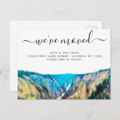 Carte postale d'annonce de déménagement à Yellowst (Devant / Derrière)