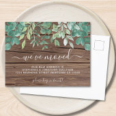 Carte postale d'annonce de déménagement avec une t