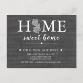 Carte postale d'annonce de déménagement dans l'Éta (Devant)