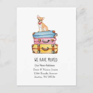 Carte postale d'annonce de déménagement de Chihuah