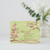 Carte postale d'annonce de déménagement de maison  (Debout devant)