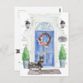 Carte postale d'annonce de déménagement de Terrier (Devant / Derrière)