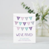 Carte postale d'annonce de déménagement Home Sweet (Debout devant)