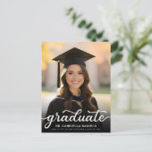 Carte postale d'annonce de fin d'études de médecin (Debout devant)