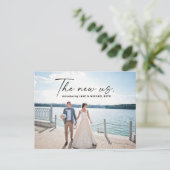 Carte postale d'annonce de fuite pour 'Le Nouveau (Debout devant)