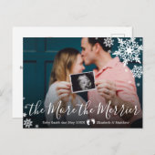 Carte postale d'annonce de grossesse avec photo (Devant / Derrière)