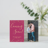 Carte postale d'annonce de grossesse Bourgogne Con (Debout devant)