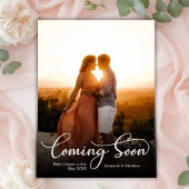 Carte postale d'annonce de grossesse photo à venir