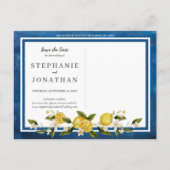 Carte postale d'annonce de mariage à l'aquarelle b (Dos)