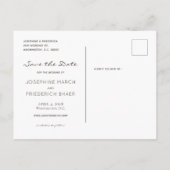 Carte postale d'annonce de mariage à l'aquarelle d (Dos)