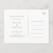 Carte postale d'annonce de mariage à l'aquarelle d (Dos)