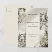 Carte postale d'annonce de mariage à l'arche des H (Devant / Derrière)