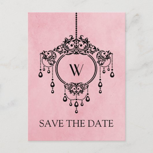 Carte postale d'annonce de mariage à suspendre lus (Devant)