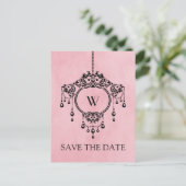 Carte postale d'annonce de mariage à suspendre lus (Debout devant)