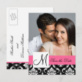 Carte postale d'annonce de mariage avec photo sur (Devant / Derrière)