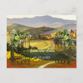 Carte postale d'annonce de mariage d'art romantiqu (Devant)