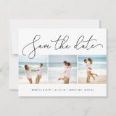 Carte postale d'annonce de mariage de plage (Devant)