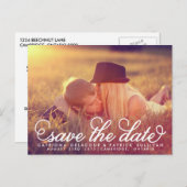 Carte postale d'annonce de mariage en écriture jol (Devant / Derrière)