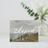 Carte postale d'annonce de mariage personnalisée b (Debout devant)