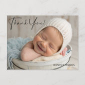 Carte postale d'annonce de naissance avec photo de (Devant)