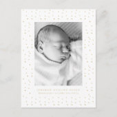 Carte postale d'annonce de naissance Bébé Confetti (Devant)