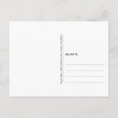 Carte postale d'annonce de naissance de bébé (Dos)