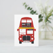 Carte postale d'annonce de naissance de bébé au bu (Debout devant)