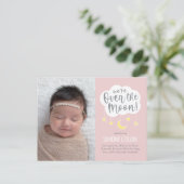 Carte postale d'annonce de naissance de bébé Over (Debout devant)