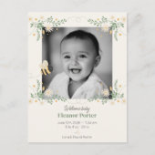 Carte postale d'annonce de naissance de bourdon (Devant)
