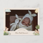 Carte postale d'annonce de naissance de dinosaure  (Devant)