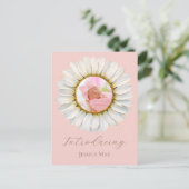 Carte postale d'annonce de naissance Fleur de marg (Debout devant)