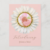 Carte postale d'annonce de naissance Fleur de marg (Devant)