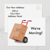 Carte postale d'annonce de nouvelle adresse "Nous  (Devant / Derrière)