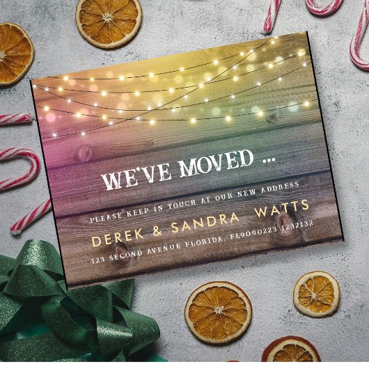 Carte postale d'annonce de nouvelle maison pour le