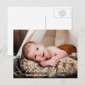 Carte postale d'annonce de photo de nouveau-né Mer (Devant / Derrière)