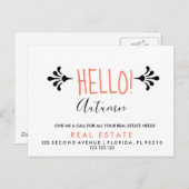 Carte postale d'annonce de recommandations de bien (Devant / Derrière)