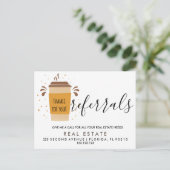 Carte postale d'annonce de recommandations de bien (Debout devant)