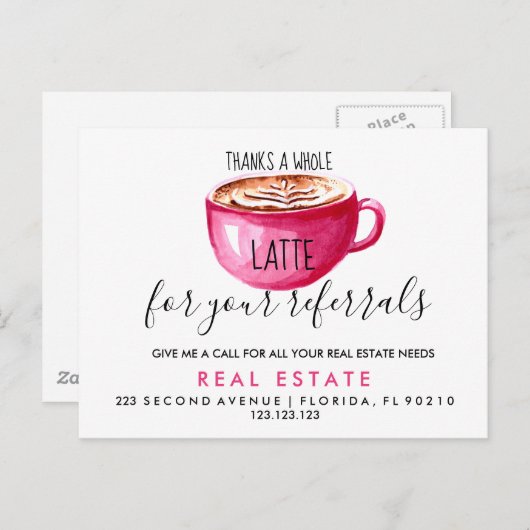 Carte postale d'annonce de recommandations de bien (Devant / Derrière)