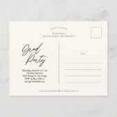 Carte postale d'annonce de remise de diplôme avec  (Dos)