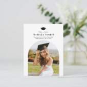 Carte postale d'annonce de remise de diplôme de Gl (Debout devant)