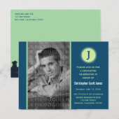 Carte postale d'annonce de remise de diplômes avec (Devant / Derrière)