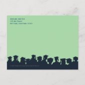 Carte postale d'annonce de remise de diplômes avec (Dos)