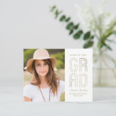 Carte postale d'annonce de remise de diplômes Touc (Debout devant)