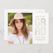 Carte postale d'annonce de remise de diplômes Touc (Devant / Derrière)