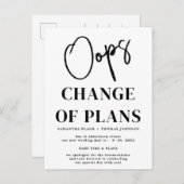 Carte postale d'annonce de report de date de maria (Devant / Derrière)