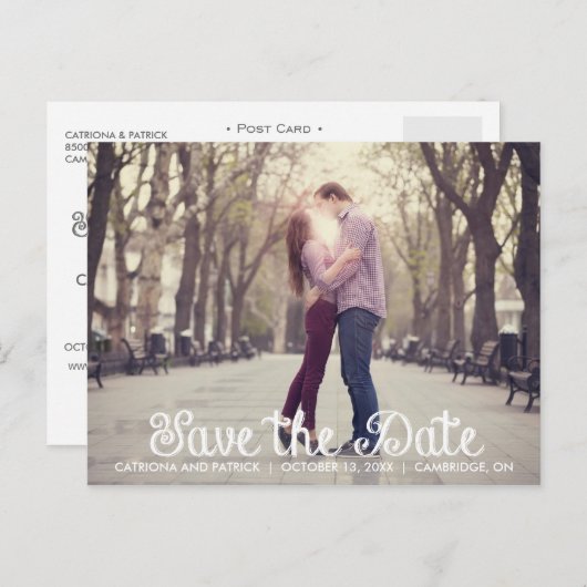 Carte postale d'annonce de sauvegarde à tableau no (Devant / Derrière)