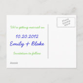 Carte postale d'annonce de sauvegarde colorée Pais (Dos)